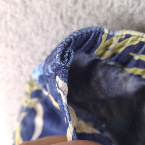 Liz Claiborne Capri Pants Womens Size 16 Blue Floral (Altered Waist) W31 L22 - Picture 4 of 16